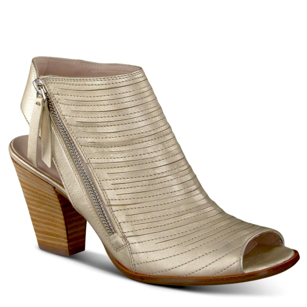 Paul Green “Cayanne” Leather Peep Toe Sandal.